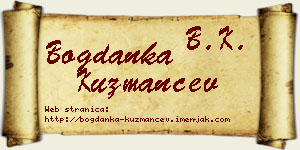 Bogdanka Kuzmančev vizit kartica